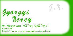 gyorgyi nerey business card